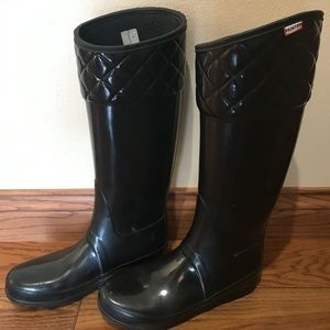 Black HUNTER Rainboots